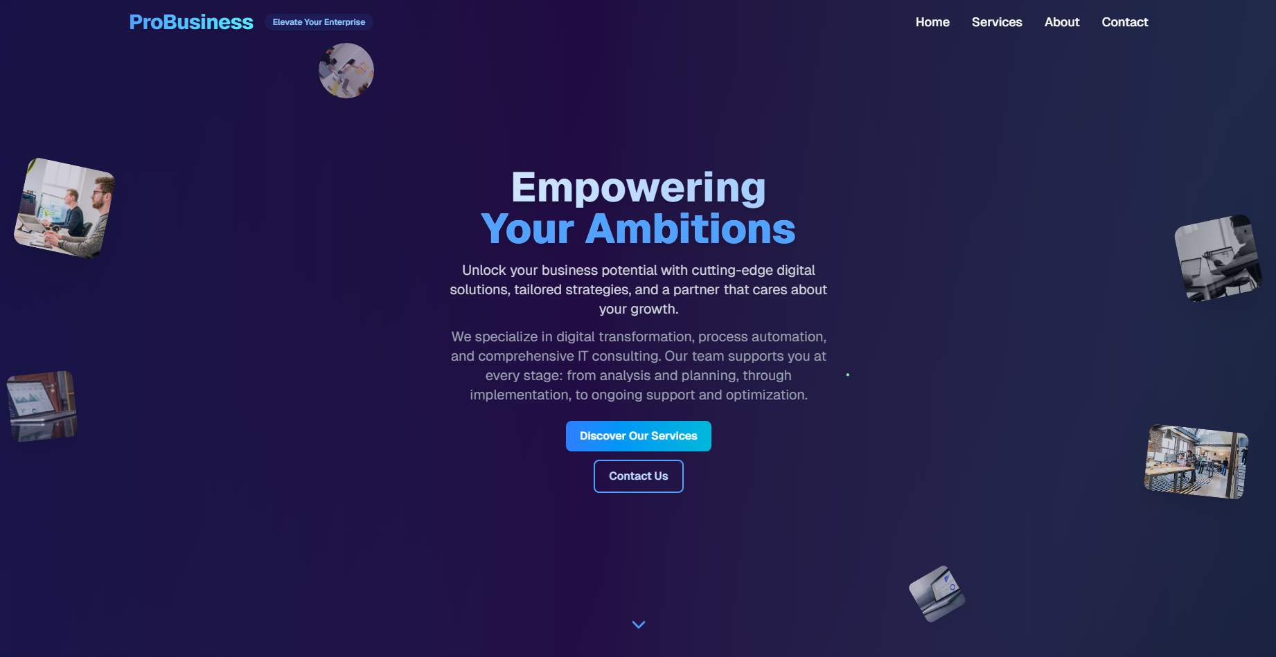 Premium Business Landing Page